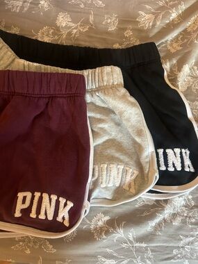 Set of 3 PINK shorts